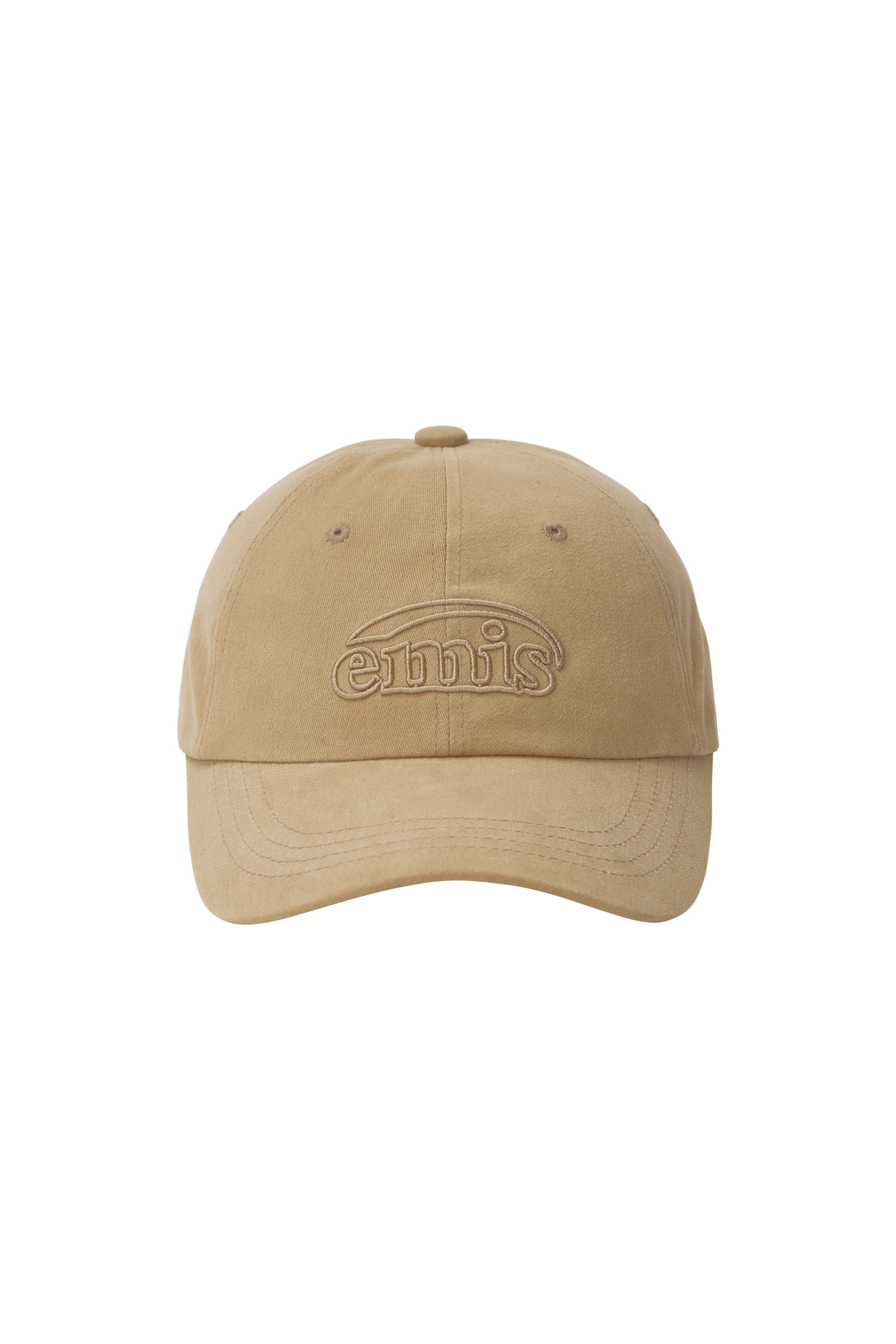 COTTON BRUSHED BALL CAP-BEIGE